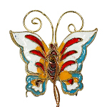 Schmetterling, Deko, Cloisonne Emaille, 0413